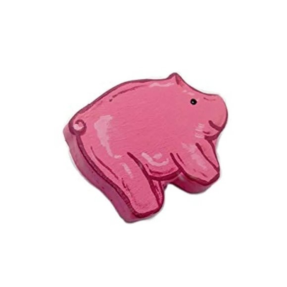 Wooden Pig Pin handmade handcrafted - Picture 6 of 6